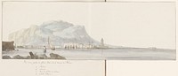 Gezicht op de grote haven en de zeevloot van Palermo (1778) by Louis Ducros