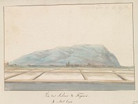 Gezicht op de zoutpannen van Trapani (1778) by Louis Ducros