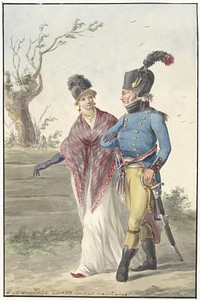 Officier der Genie , 1801 (1801) by Jan Anthonie Langendijk Dzn