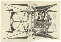 Bandontwerp voor: Henri Borel, Een droom, 1899 (in or before 1899 - in or before 1989) by Jan Toorop
