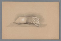 Gipsmodel van een hand (c. 1800 - c. 1900) by Alexander Cranendoncq and anonymous