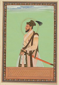 Portret van Shuja, de zoon van Shah Jahan, die na Dara Shikoh is geboren en in de tijd van zijn vader regeerde over Bengalen; na de dood van zijn vader heeft Aurangzeb hem gedood en Bengalen in bezit genomen. (c. 1686) by anonymous