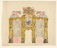 Decoratie van het huis van B. Mauritz te Vlissingen, 1766 (1767) by Jan de Bruyn