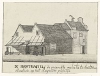 Hoofdwacht van de landsmilitie op de Botermarkt te Amsterdam, 1787 (1787 - 1788) by anonymous