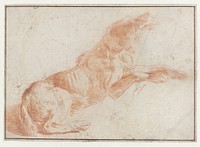 Recumbent Dog (c. 1646) by Philips Wouwerman and Nicolaes Pietersz Berchem