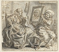 Man Holding a Mirror up to his Wife’s Face (c. 1634) by Adriaen Pietersz van de Venne