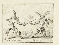 Taglia Cantoni en Fracasso (1633 - 1635) by Gerard ter Borch II and Jacques Callot