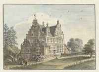 Het Huis Den Dam bij Zutphen (1748) by Jan de Beijer