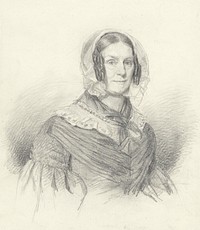 Portret van mevrouw Van Hamel (1829 - 1888) by Johan Heinrich Neuman