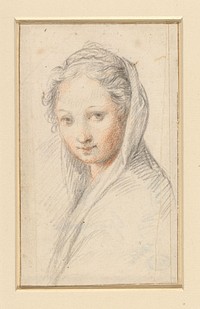 Portret van een vrouw (1550 - 1599) by anonymous