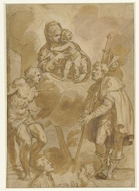 Ontwerp voor een altaarstuk (1550 - 1559) by Paolo Farinati