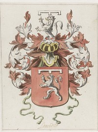 Wapenschild van de familie Van Bronckhorst (1660 - 1672) by Pieter Jansz and Jan de Bray