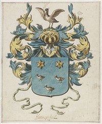 Wapenschild van Jacob van Harencarspel (1660 - 1672) by Pieter Jansz and Jan de Bray