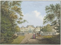 Gezicht op paleis Het Loo (1784 - 1828) by Cornelis de Kruyff
