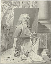 Portret van Cornelis Troost (1766) by Jacobus Buys and Cornelis Troost