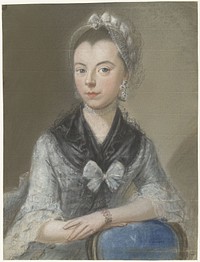 Portrait of Susanna van Os-de la Croix (1776) by Pieter Frederik de la Croix