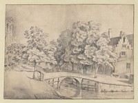 View of the Leidsegracht in Amsterdam, Seen from the Keizersgracht (after 1669) by Jan van Kessel