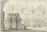 Hoendermarkt (1630 - 1634) by Jan Martszen de Jonge and Esaias van de Velde