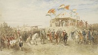 Het vertrek van het Spaanse garnizoen uit Den Bosch na de overgave aan Frederik Hendrik in 1629 (1865) by Charles Rochussen
