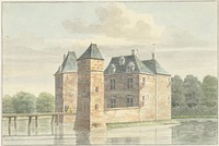 Kasteel Moersbergen bij Doorn (1744) by Hendrik de Winter