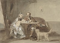 Koffieuurtje (1831 - 1892) by David Bles