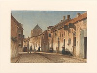 Dorpsstraat (1832 - 1880) by Jan Weissenbruch