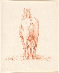 Staand paard, van achteren (1815) by Jean Bernard
