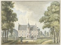 Het Huis Hunderen bij Twello (1744) by Jan de Beijer