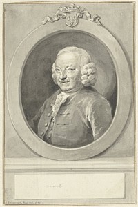 Portret van Johan Hudde Dedel, in ovaal, naar links (1775) by Aert Schouman and Aert Schouman