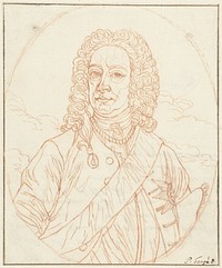 Portret van George II Augustus, koning van Engeland (1741 - 1761) by Pieter Tanjé