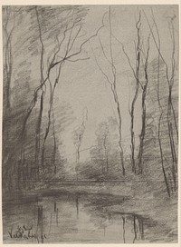 Meertje in een bos bij Valkenburg (1894) by Johannes Gijsbert Vogel