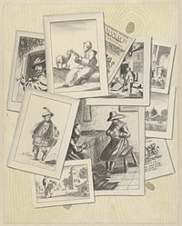 Bedriegertje met veel prenten (1700 - 1800) by anonymous