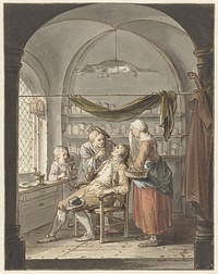 De tandmeester (1748 - 1798) by Willem Joseph Laquy and Gerard Dou
