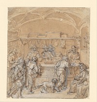 Bank van lening (1657 - 1692) by Willem de Keyser
