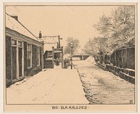 De Baarsjes te Amsterdam, in de winter (1870 - 1926) by Willem Wenckebach