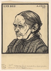 Portret van Lys Bus (1916) by Julie de Graag