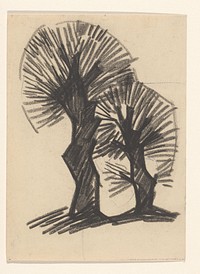 Twee bomen (1887 - 1924) by Julie de Graag