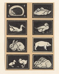 Twee rustende eenden (1887 - 1924) by Julie de Graag