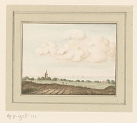 Gezicht op het dorp Huizen (c. 1757) by anonymous and Hendrik Spilman