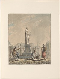 Standbeeld van Laurens Jansz. Coster te Haarlem (1780 - 1836) by Johannes Jelgerhuis