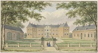 Het Huis Ampsen, bij Lochem (1825 - 1879) by Christianus Hendricus Hein