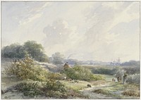 Landschap met boerderij en vee (1849) by Willem Roelofs I