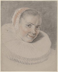 Portret van Beatrix van der Laen (1735 - 1800) by Pieter Louw and Frans Hals