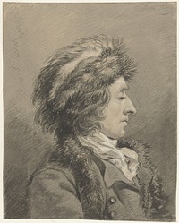 Man met bontmuts, profiel naar rechts (1763 - 1826) by Abraham van Strij I