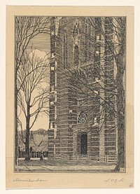 Toren van de Grote of Sint-Nicolaaskerk te Monnickendam (in or before 1897) by Wijnand Otto Jan Nieuwenkamp