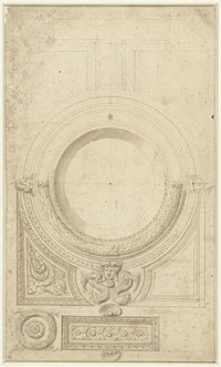 Ontwerp voor een plafond (1600 - 1699) by anonymous