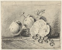Stilleven met vruchten (1821 - 1891) by Guillaume Anne van der Brugghen