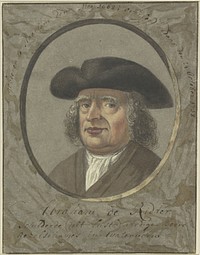Portret van Abraham de Ridder (1678 - c. 1788) by anonymous