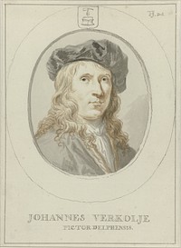 Portret van Jan Verkolje (I) (1712 - 1795) by Tako Hajo Jelgersma and Jan Verkolje I