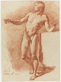 Standing Male Nude (1646 - 1672) by Adriaen van de Velde